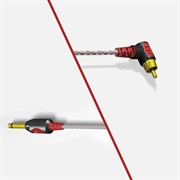 Bishop Premium Lightweight 90 Degree RCA Cord (red)